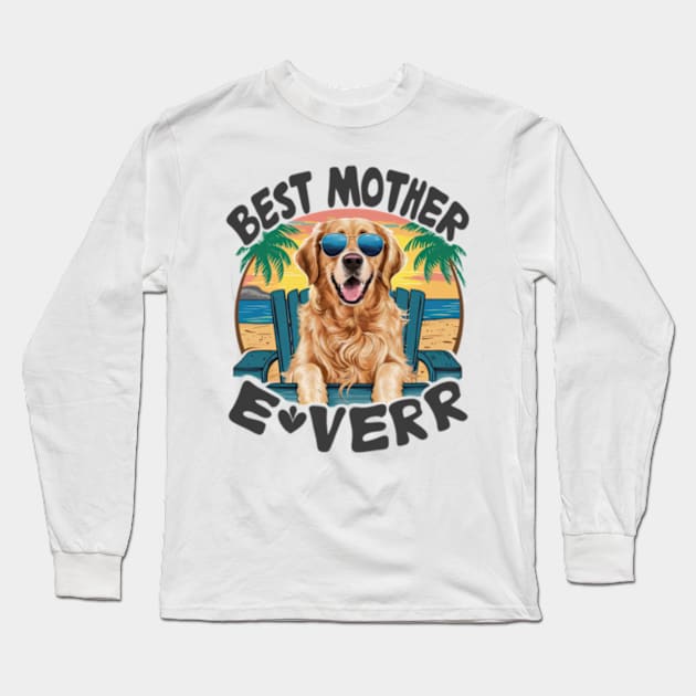 Golden retriever dog mom mothers day quotes funny Long Sleeve T-Shirt by Oasis Designs